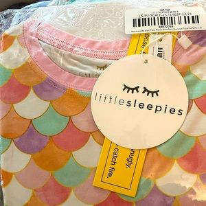 4 Little Sleepies, soft bamboo sets. Could fit a 6 year old! Brand new.